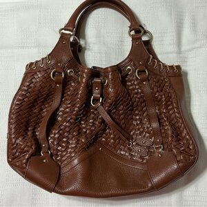 Cole Haan Village Weave Brown Hobo Bag